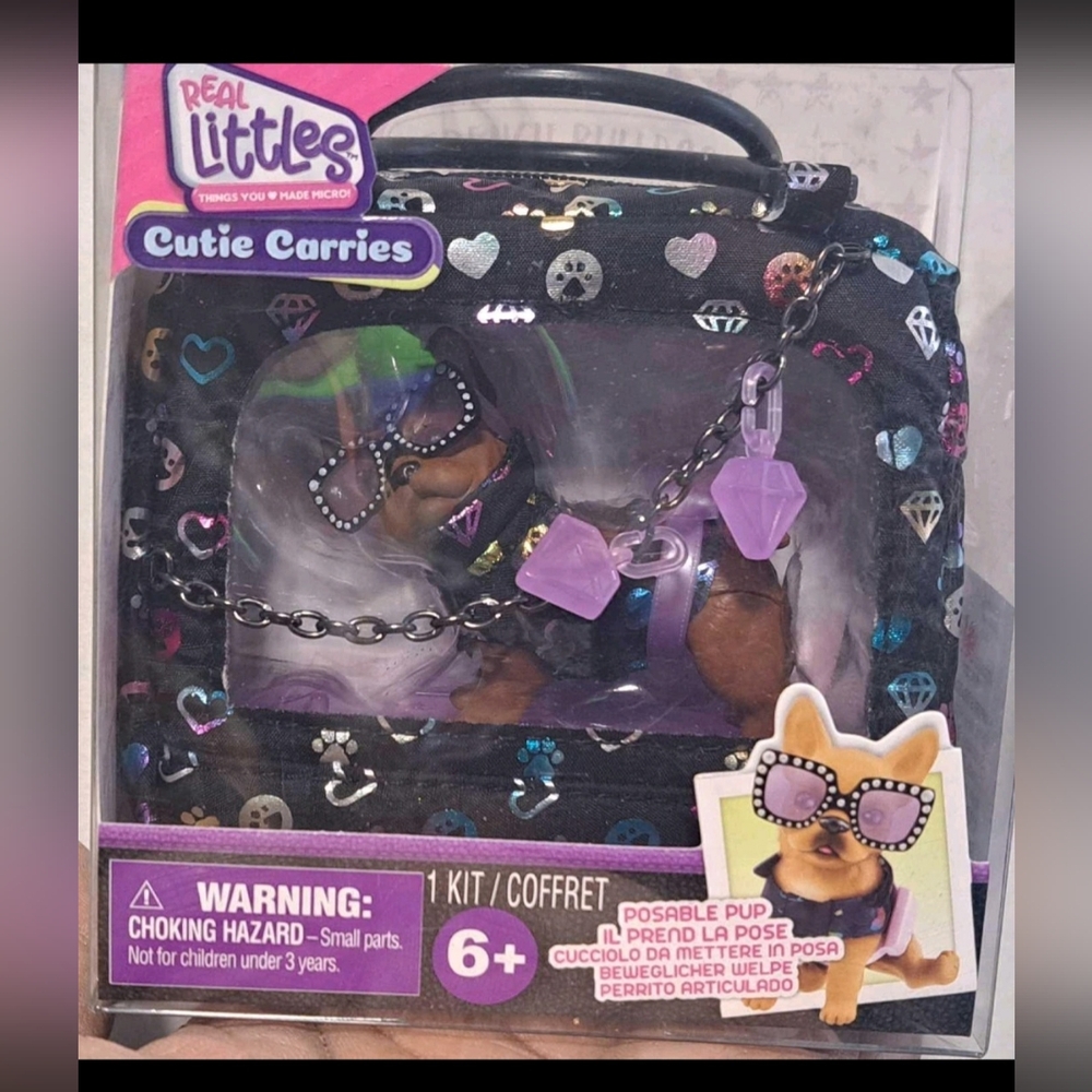 Brand New Real Littles Cutie Carries Posable Pup with Accessories